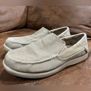 Crocs slip-on loafers khaki brown tan men’s 10